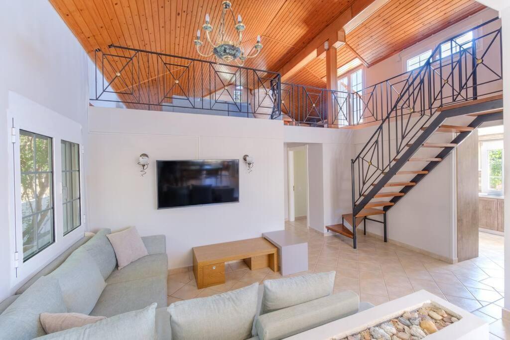 Lefkathia Beach Villa - Gated Beach-Front Private Villa At Lefkathia Beach, Chios! Volissos Luaran gambar